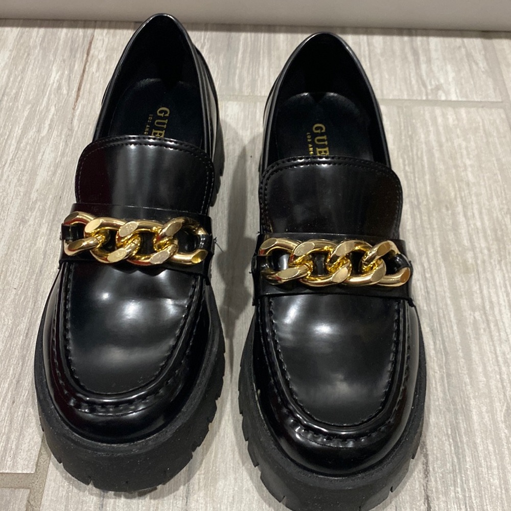 Black Guess Hillford 1.5 Platform Shoes